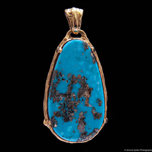 Pendentif Turquoise Or 18 Carats