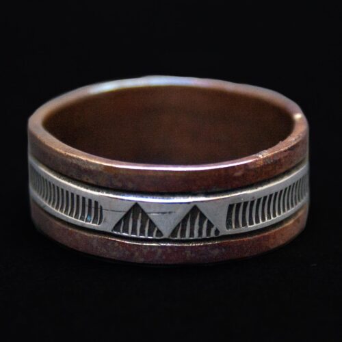 Wylie Secatero Silver Copper Ring