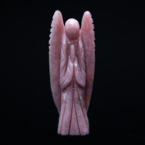 Pink Opal Angel Carving
