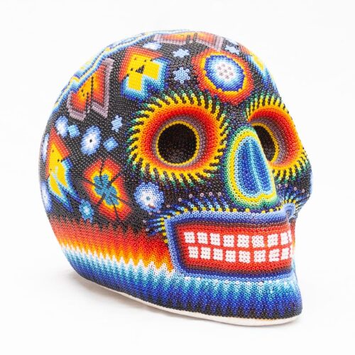 Crâne Perlage Multicolore Art Huichol