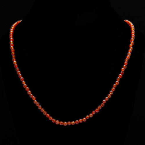 Collier Perles Cornaline Orange