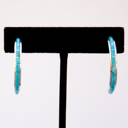 Susanna Kallestewa Turquoise Hoop Earrings