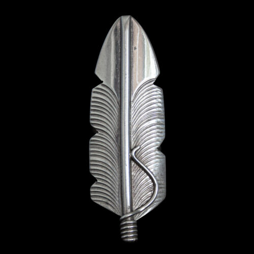 Chris Charley Large Silver Feather Ring