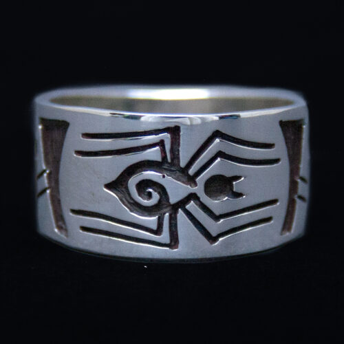 Patrick Tewawina Hopi Spider Silver Ring