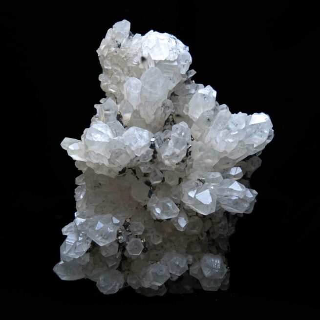 Cristal de Roche Pyrite Hématite