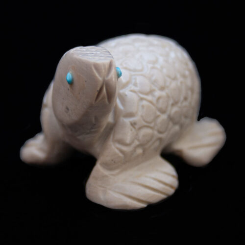 Beige Turtle Carving