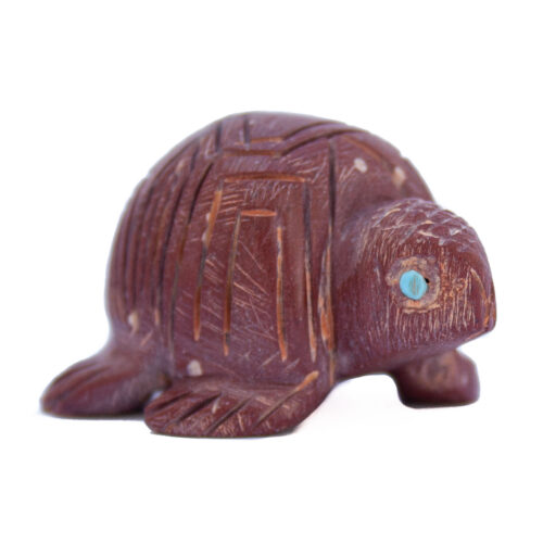 Brown Turtle Carving