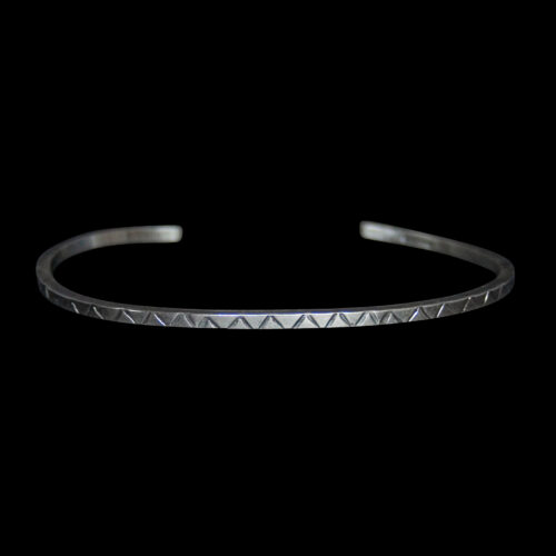 Silver Bracelet Zigzag Design