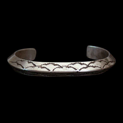 Navajo Carinated Silver Bracelet