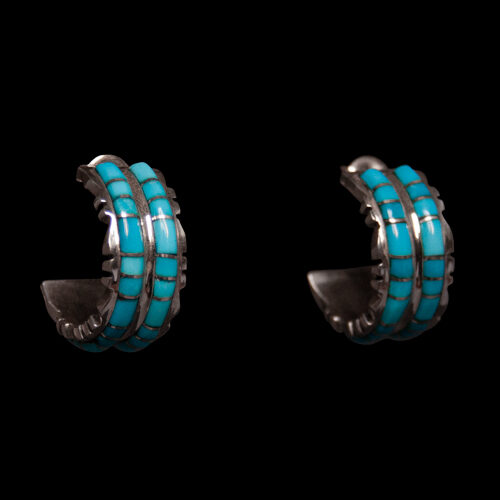 Sheldon Lalio Turquoise Hoop Earrings