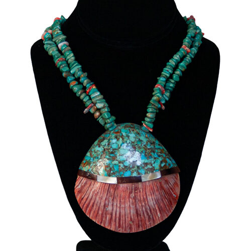 Turquoise Spiny Oyster Shell Necklace