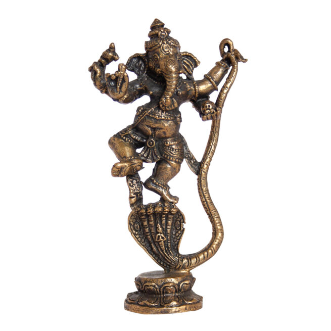 Dancing Ganesh Brass Statue