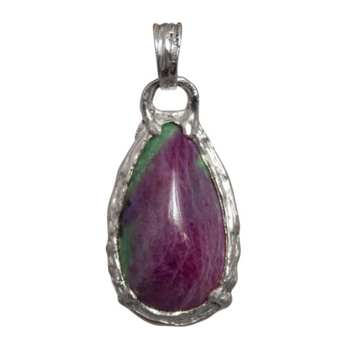 Ruby Zoisite Teardrop Talisman