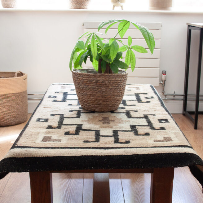 1890s Two Grey Hills Navajo Rug