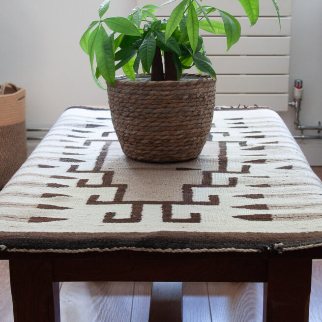 1910s Two Grey Hills Navajo Rug