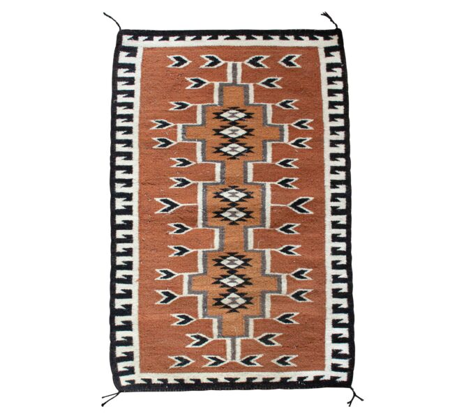 1970's Vintage Brown Kagletoh Navajo Rug