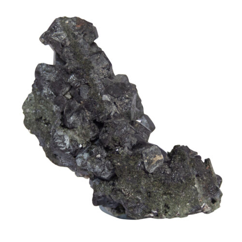 Black Melanite Andradite Garnet Cluster