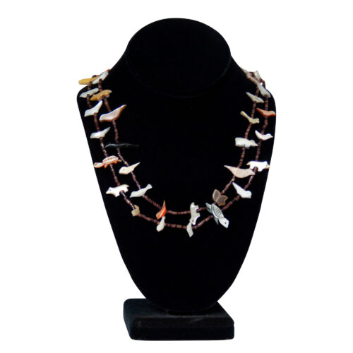 Double-Strand Mother-of-Pearl Bird Necklace