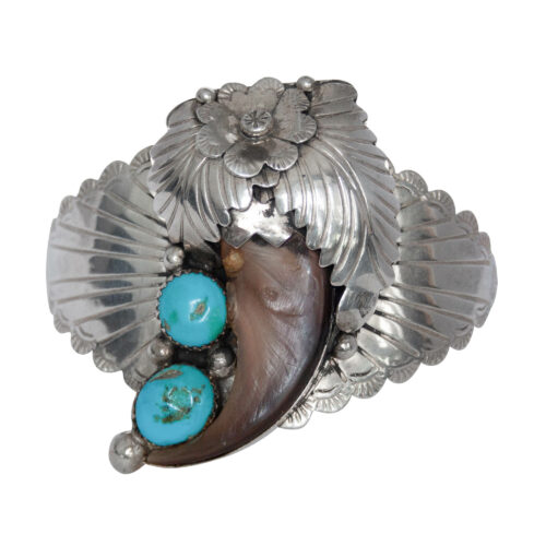 Gary Edwards Bear Claw Turquoise Bracelet