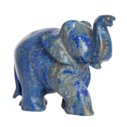 Lapis Lazuli Elephant Carving