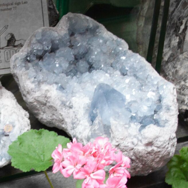 Large Blue Madagascan Celestite Cluster