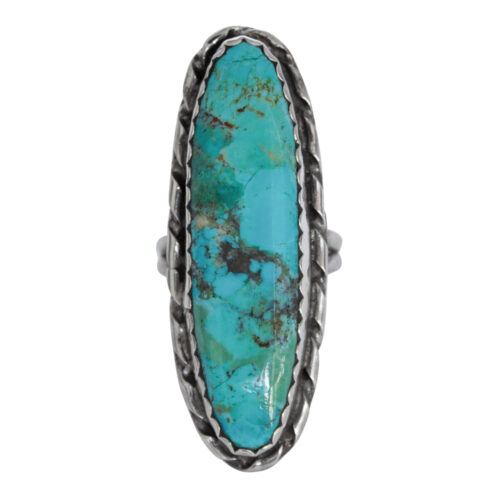 Large Vintage Navajo Turquoise Ring