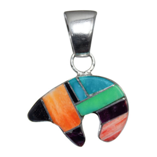Multicolour Zuni Bear Pendant