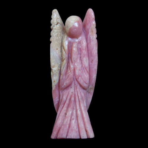 Pink Brown Angel Carving
