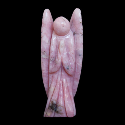 Pink Rhodonite Angel Carving