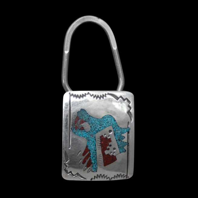 Ray Begay Navajo Wolf Keyring