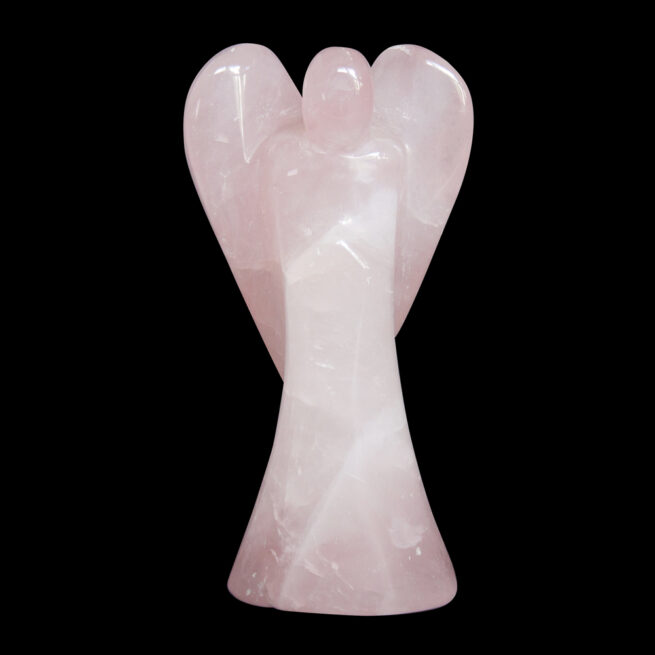 Rose Quartz Angel Carving