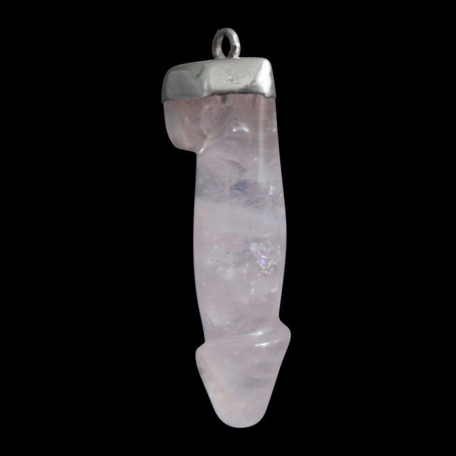 Rose Quartz Penis Pendant