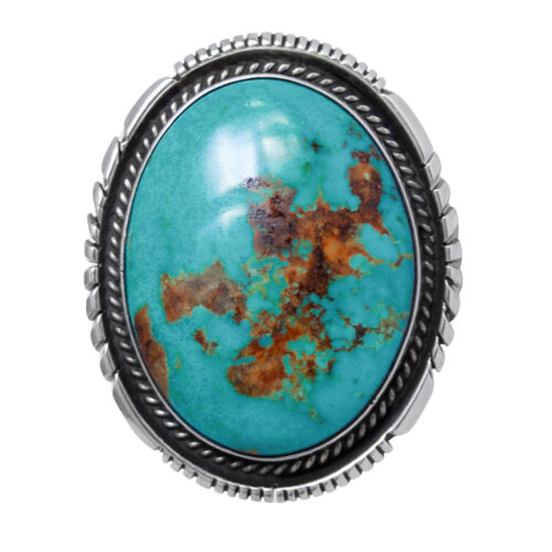 Round Turquoise Navajo Ring