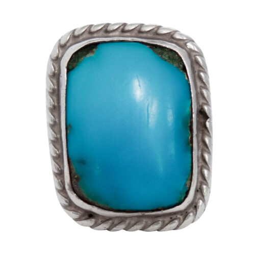 Rectangular Navajo Turquoise Ring