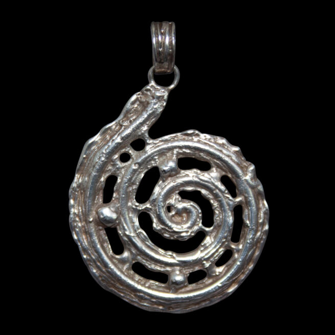 Sterling Silver Ammonite Necklace