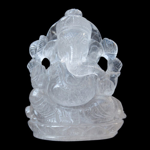 Clear Quartz Ganesh Carving