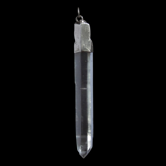 Laser Quartz Silver Pendant