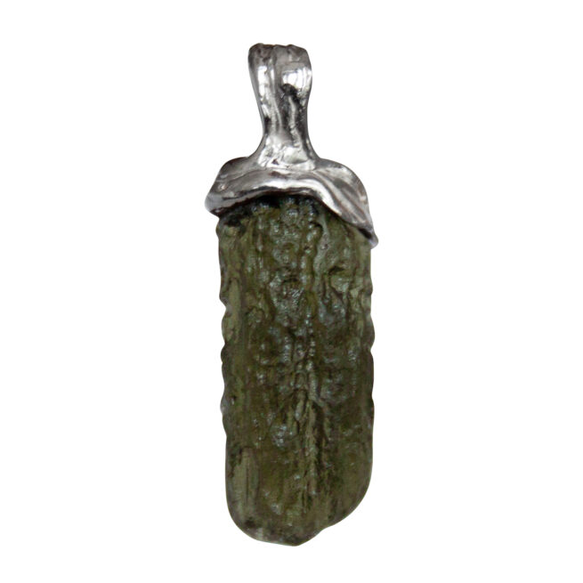 Moldavite Sterling Silver Pendant