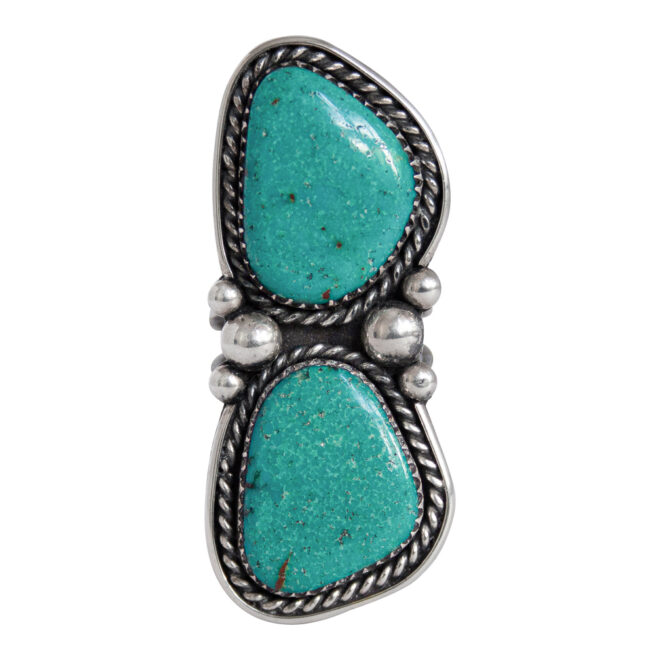 Double Green Turquoise Ring