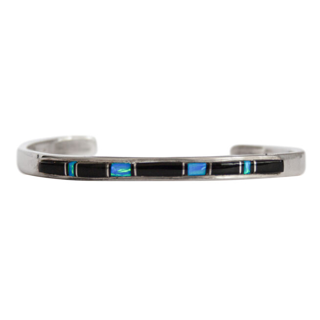 Jet Opal Zuni Bracelet