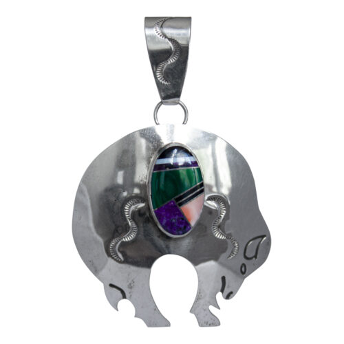 Large Multicolour Buffalo Pendant