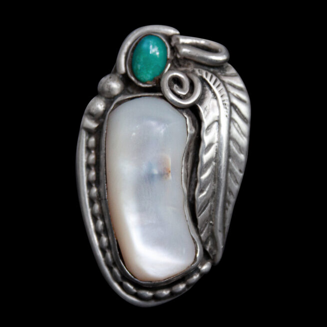 Mother-of-Pearl Turquoise Ring