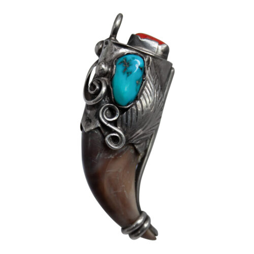 Navajo Bear Claw Pendant