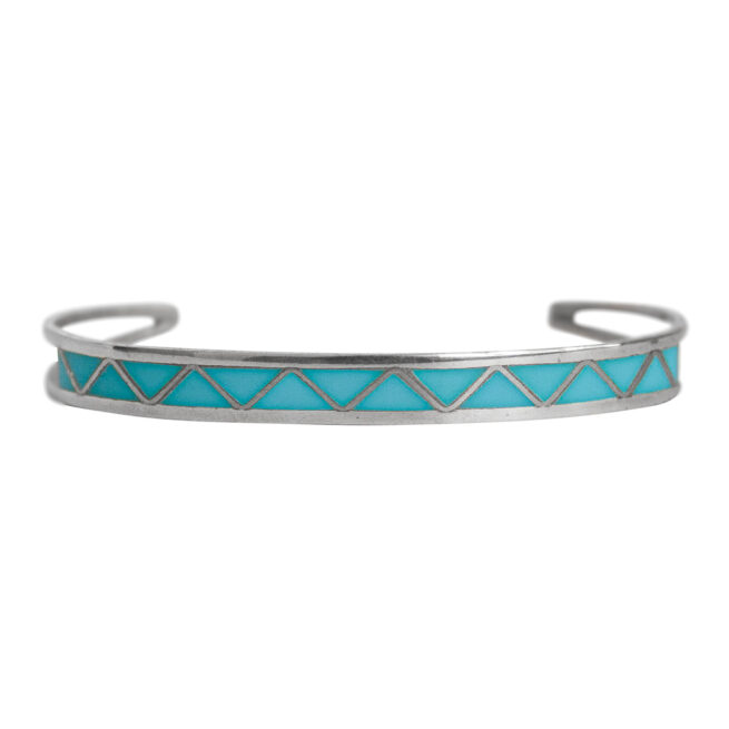 Turquoise Zigzag Zuni Bracelet