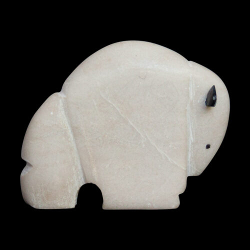 White Buffalo Animal Carving