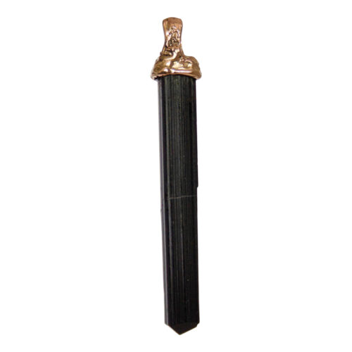 18K Gold Black Tourmaline Talisman