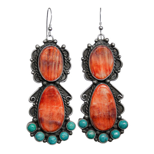 Lee Brown Navajo Earrings