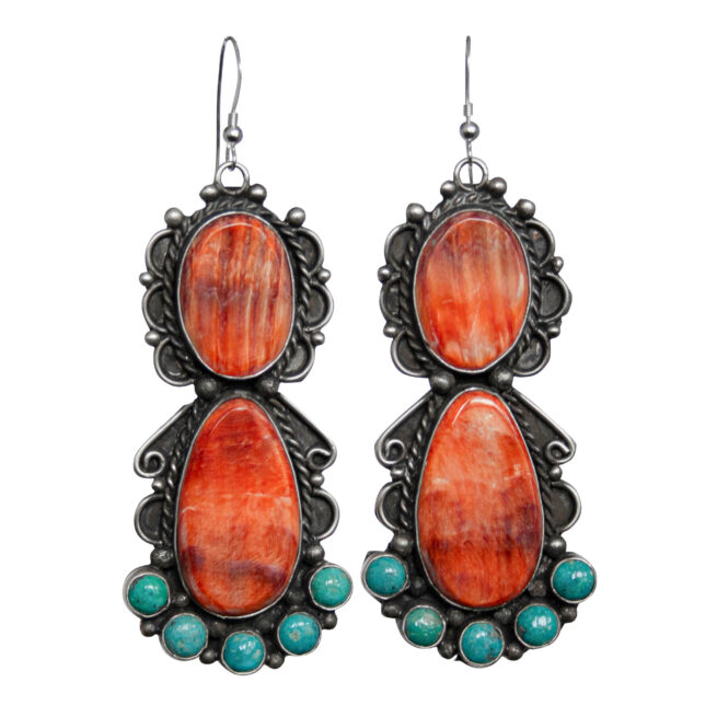 Lee Brown Navajo Earrings