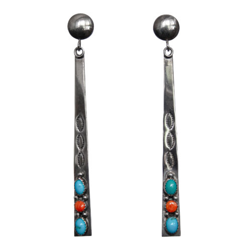 Long Thin Navajo Earrings