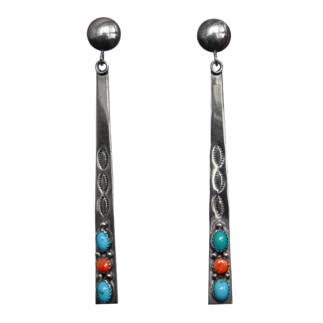 Long Thin Navajo Earrings